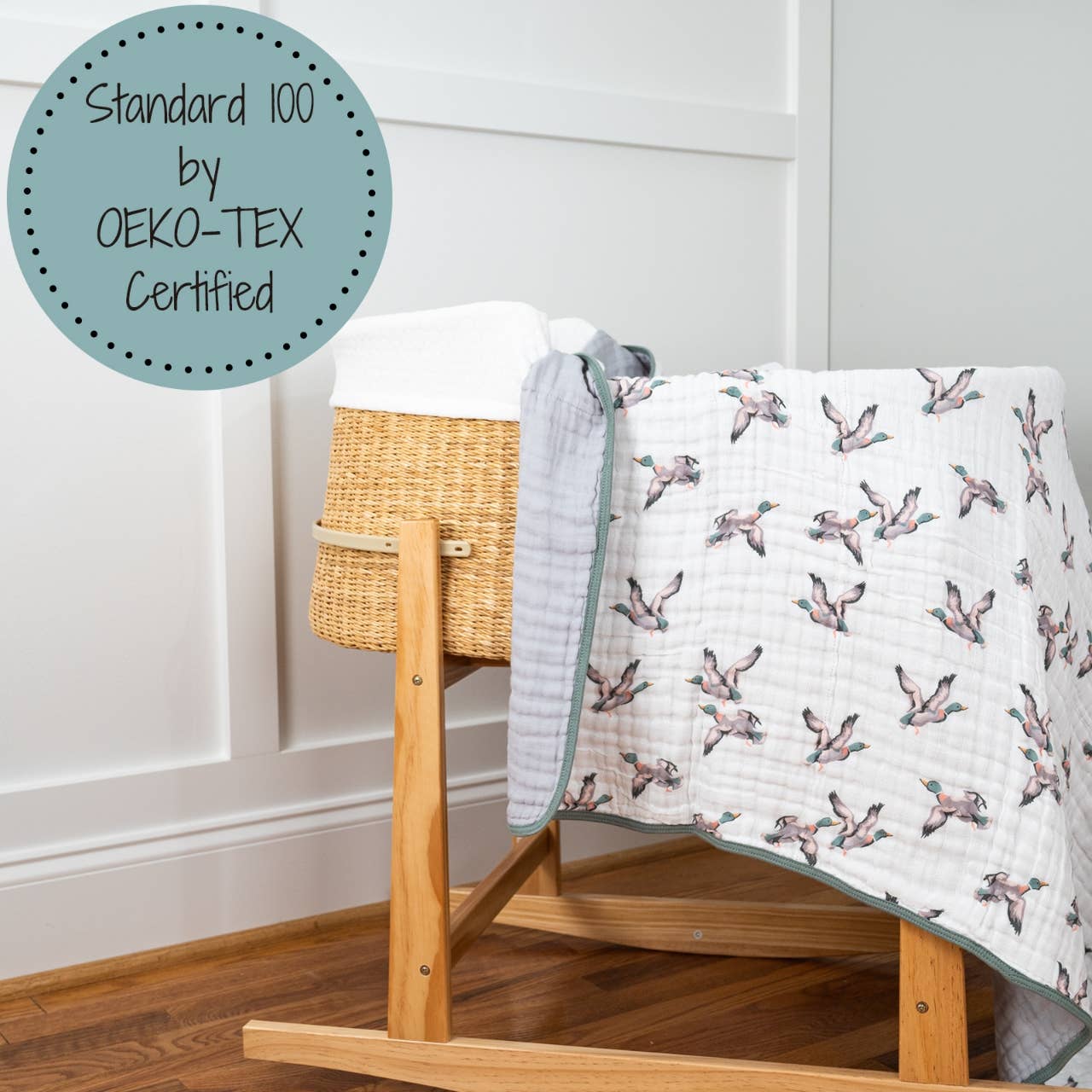 Quackin'up Baby Toddler Muslin Quilt