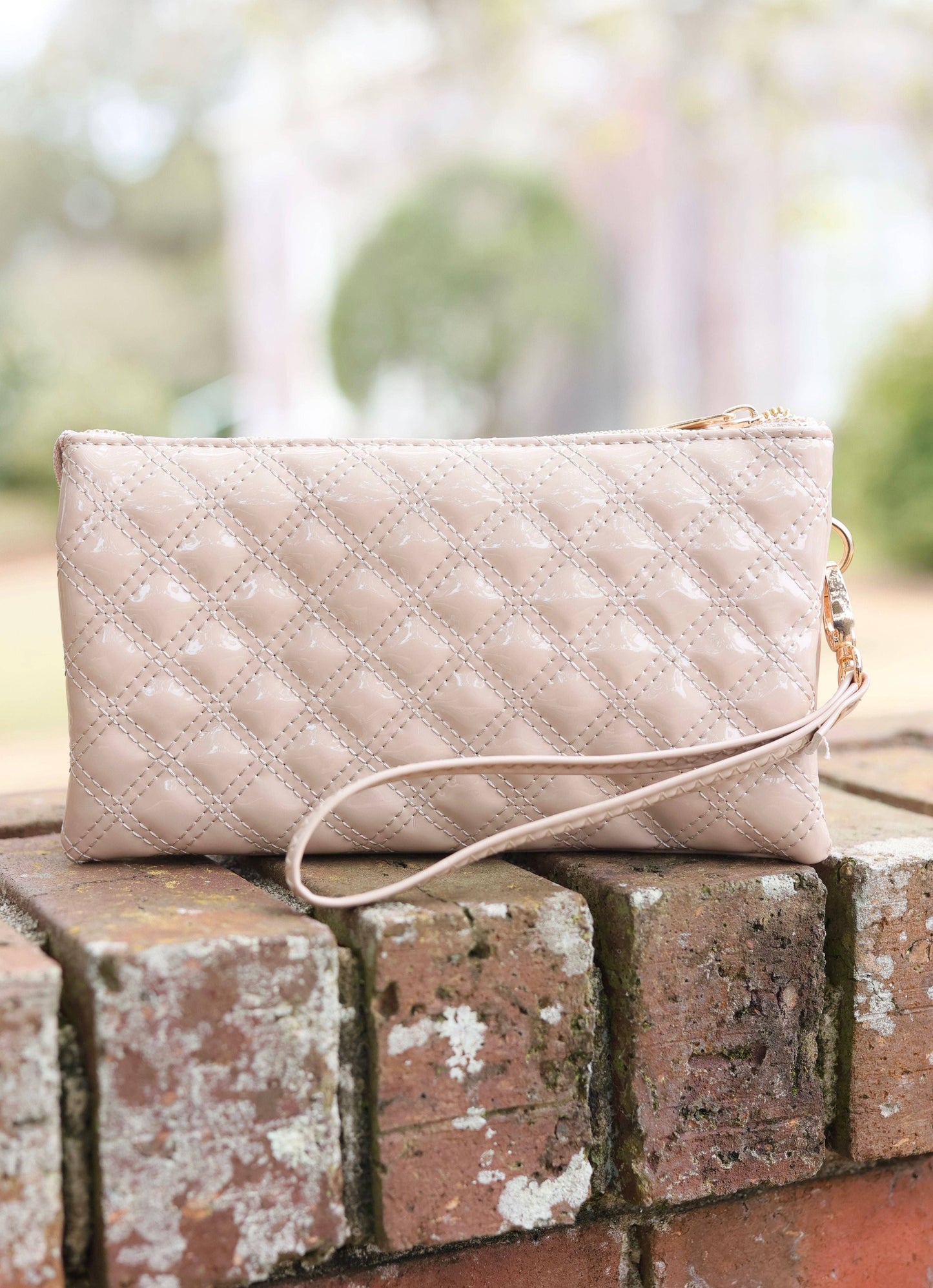 Liz Crossbody Bag - Cream Patent